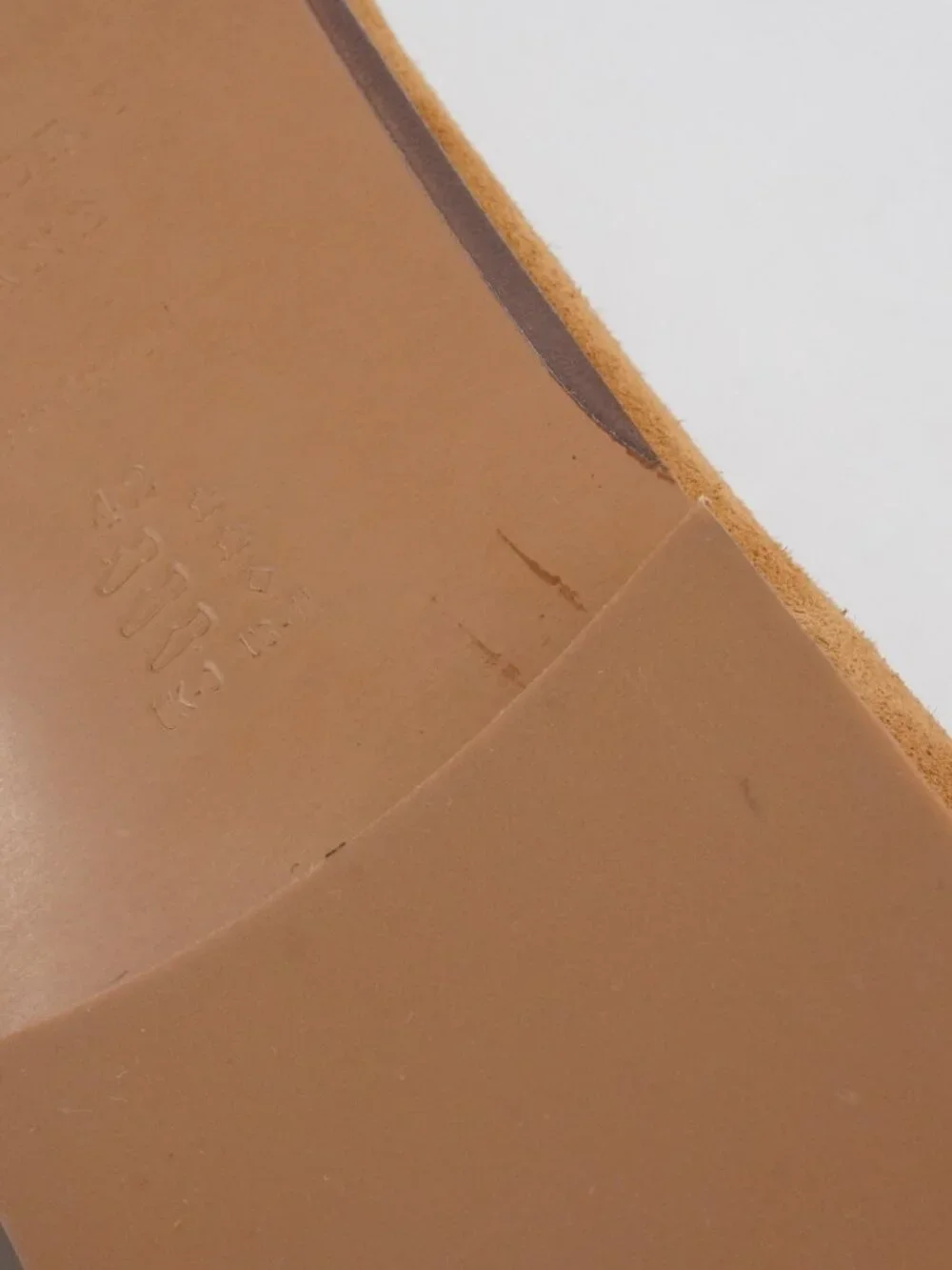 Sezane Agathe Low Ballerinas Ballet Flats in Hazelnut Suede Leather - US Size 11 - Picture 9 of 12
